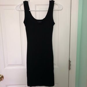 Black mini bodycon dress